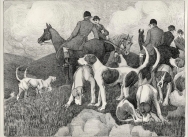 Foxhunting Scenes - Plate 3 The Meet