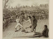The Boxing Match between Richard Humphreys & Daniel Mendoza at Odiham in Hampshire on 9 January 1788
