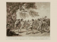 The Boxing Match between Daniel Mendoza & Richard Humphreys at Stilton in Huntingdonshire 6 May 1789