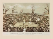 The Great Fight between Tom Sayers and J C Heenan at Farnborough, 17th April 1860