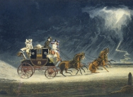 The Mail Coach in a Thunderstorm, 1827