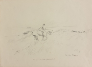 His Grace The Duke of Northumberland on the Dunes with the Percy Hunt